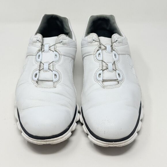 Footjoy Pro SL BOA Golf Shoes Mens 10 M White Black Leather Spikeless 53596 main image 5